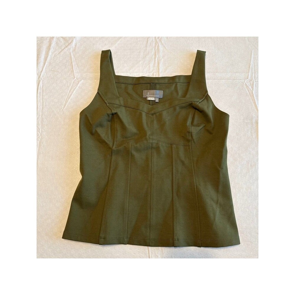 Anthropologie Olive Green Sleeveless Top M